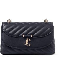 Jimmy Choo - Medium Quilted Leather Curve Cross-Body Bag - Lyst
