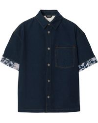 Burberry - Short-sleeve Denim Shirt - Lyst