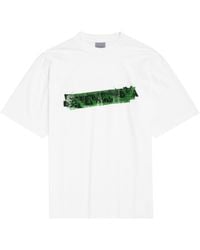 Balenciaga - Cotton Messy Spray T-Shirt - Lyst