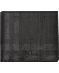 Burberry - City Check Bifold Coin Wallet - Lyst