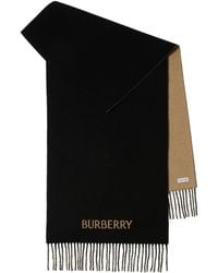 Burberry - Cashmere Reversible Ekd Scarf - Lyst