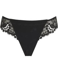 Simone Perele - Lace Embroidered Thong - Lyst