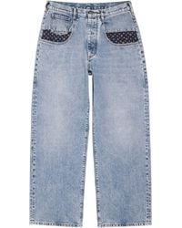 Maison Margiela - Paisley Pocket Wide-Leg Jeans - Lyst