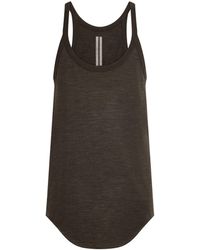 Rick Owens - Wool-Silk Pony Tank Top - Lyst
