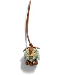 Miu Miu - Leather-Yarn Woven Keyring - Lyst
