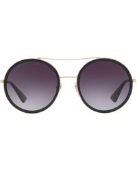 Gucci - Metal Round Sunglasses - Lyst