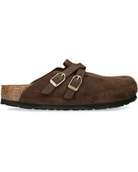 Birkenstock - Suede Blair Clogs - Lyst