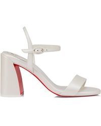 Christian Louboutin - Miss Jane Nappa Leather Heeled Sandals 85 - Lyst