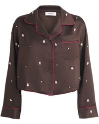 Sandro - Embellished Pyjama-Style Shirt - Lyst