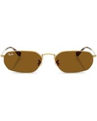Ray-Ban - Metal Irregular Oval Sunglasses - Lyst