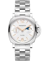 Panerai - Stainless Steel Luminor Due Luna Watch - Lyst