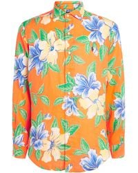 Polo Ralph Lauren - Linen Tropical Floral Print Shirt - Lyst