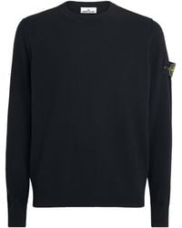 Stone Island - Virgin Wool Crew-Neck Sweater - Lyst