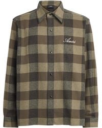 Amiri - Cotton Flannel Check Shirt - Lyst