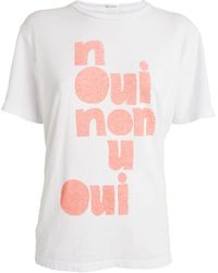 Mother - Cotton Rowdy T-shirt - Lyst