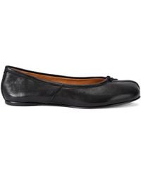 Maison Margiela - Leather Tabi Ballerina Flats - Lyst
