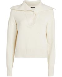 JOSEPH - Silk-blend Polo Sweater - Lyst