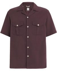 Eleventy - Pocket-Detail Bowling Shirt - Lyst