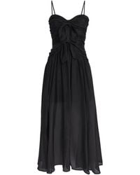 Zimmermann - Silk Aster Midi Dress - Lyst