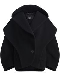 Balmain - Virgin Wool Oversized Pea Coat - Lyst
