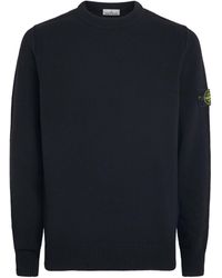 Stone Island - Virgin Wool-Blend Compass Sweater - Lyst
