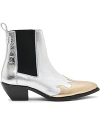AllSaints - Leather Delaware Boots 60 - Lyst