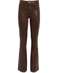 L'Agence - Ruth Coated Straight-leg Jeans - Lyst