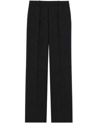 Saint Laurent - Wool-Blend Wide-Leg Trousers - Lyst
