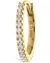 Maria Tash - Diamond Eternity Single Hoop Earring - Lyst