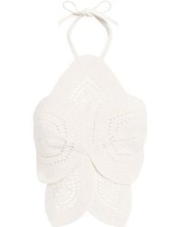 Cult Gaia - Crochet Emelia Crop Top - Lyst