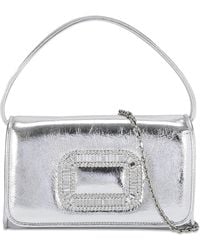 Roger Vivier - Micro Metallic Pilgrim Top-Handle Bag - Lyst