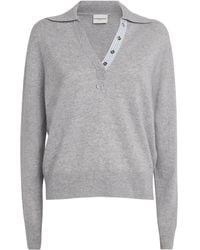 Claudie Pierlot - Wool-Cashmere Polo Sweater - Lyst