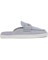 Christian Louboutin - Chanme Donna Flat Leather Mules - Lyst