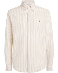 Polo Ralph Lauren - Cotton Mesh Stripe Oxford Shirt - Lyst