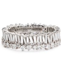 Suzanne Kalan - And Diamond Classic Short Stack Eternity Ring - Lyst