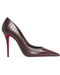Christian Louboutin - Miss Z Alligator-Embossed Leather Pumps 100 - Lyst