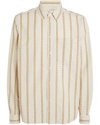 WOOD WOOD - Cotton Floral-stripe Shirt - Lyst
