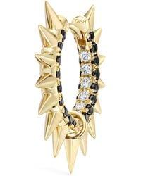 Maria Tash - Metal Mohawk Diamond Spike Single Hoop Earring - Lyst