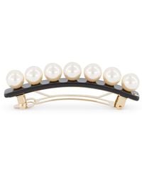 Alexandre De Paris - Oversize Pearl-Detail Slide Hair Clip - Lyst