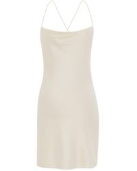 Saint Laurent - Silk Mini Dress - Lyst
