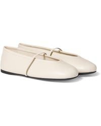 Miu Miu - Nappa Leather Mary Jane Ballet Flats - Lyst