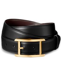 Cartier - Leather Reversible Tank De Belt - Lyst