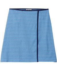 Miu Miu - Jersey Wrap-Around Mini Skirt - Lyst