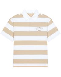 Givenchy - Cotton Stripe Embroidered Logo Polo Shirt - Lyst