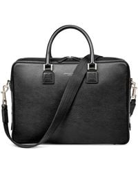 Aspinal of London - Leather Mount Street Briefcase Bag - Lyst