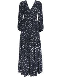 RIXO London - Polka-Dot Brooke Midi Dress - Lyst