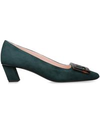 Roger Vivier - Suede Belle Vivier Pumps 45 - Lyst