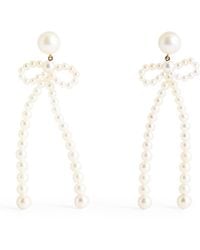 Sophie Bille Brahe - And Freshwater Pearl Bow Rosette Earrings - Lyst