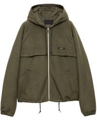 Prada - Hooded Technical Fabric Blouson Jacket - Lyst
