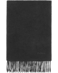 Mulberry - Cashmere Logo Scarf - Lyst